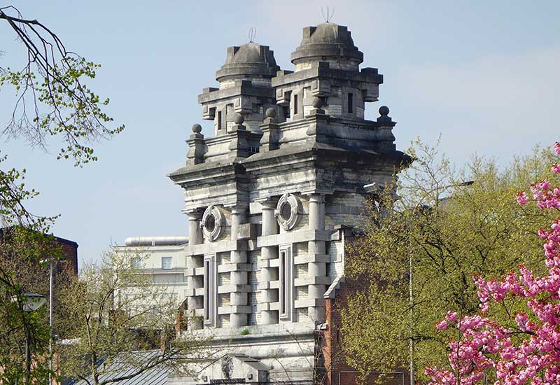 Hydrauliczny akumulator - stacja energetyczna w Antwerpii