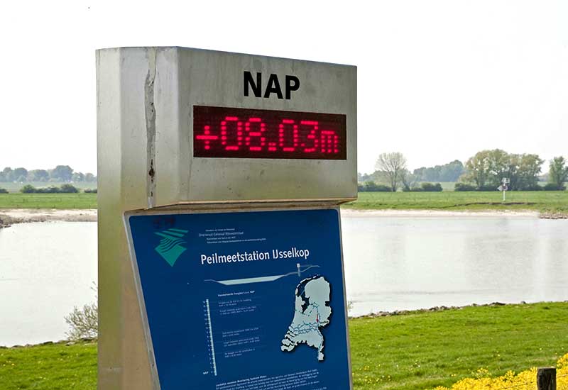 Umowny poziom morza ustalono według holenderskiego NAP