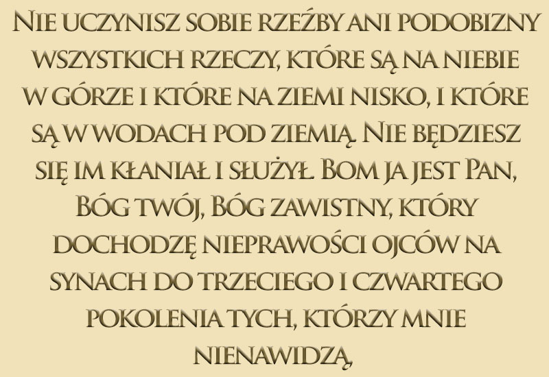 Dekalog, bardziej znany jako 10 przykazań