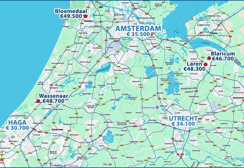 Gdzie żyją najbogatsi Holendrzy?