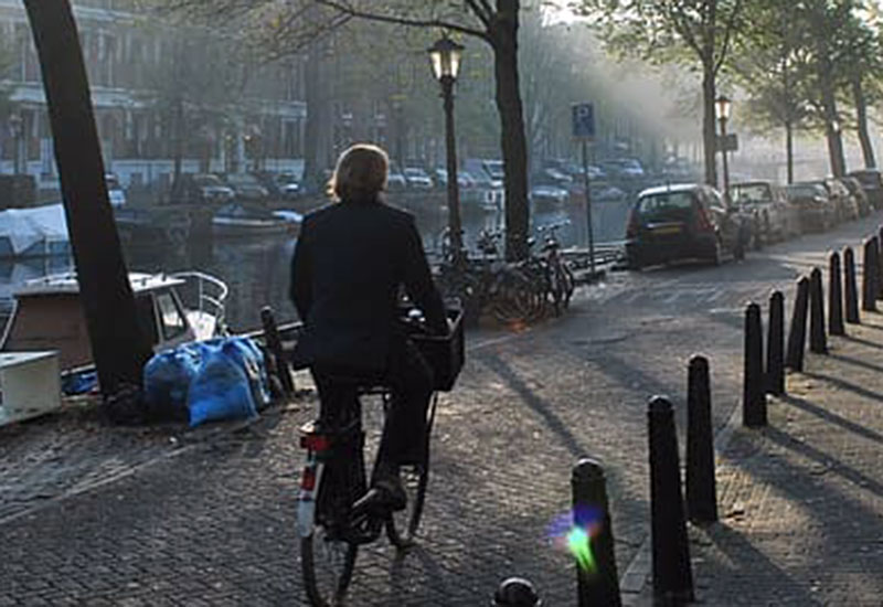 Na rowerze pod prysznicem